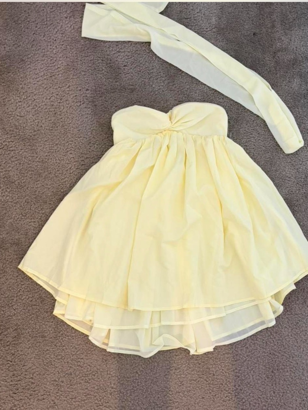 Peppermayo Saturn yellow dress with scarf - Picture 2 of 2